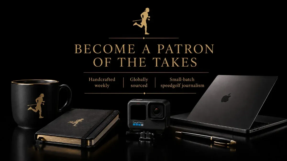 Become a Patron of the Takes campaign with Speedgolf Baby field reporting equipment