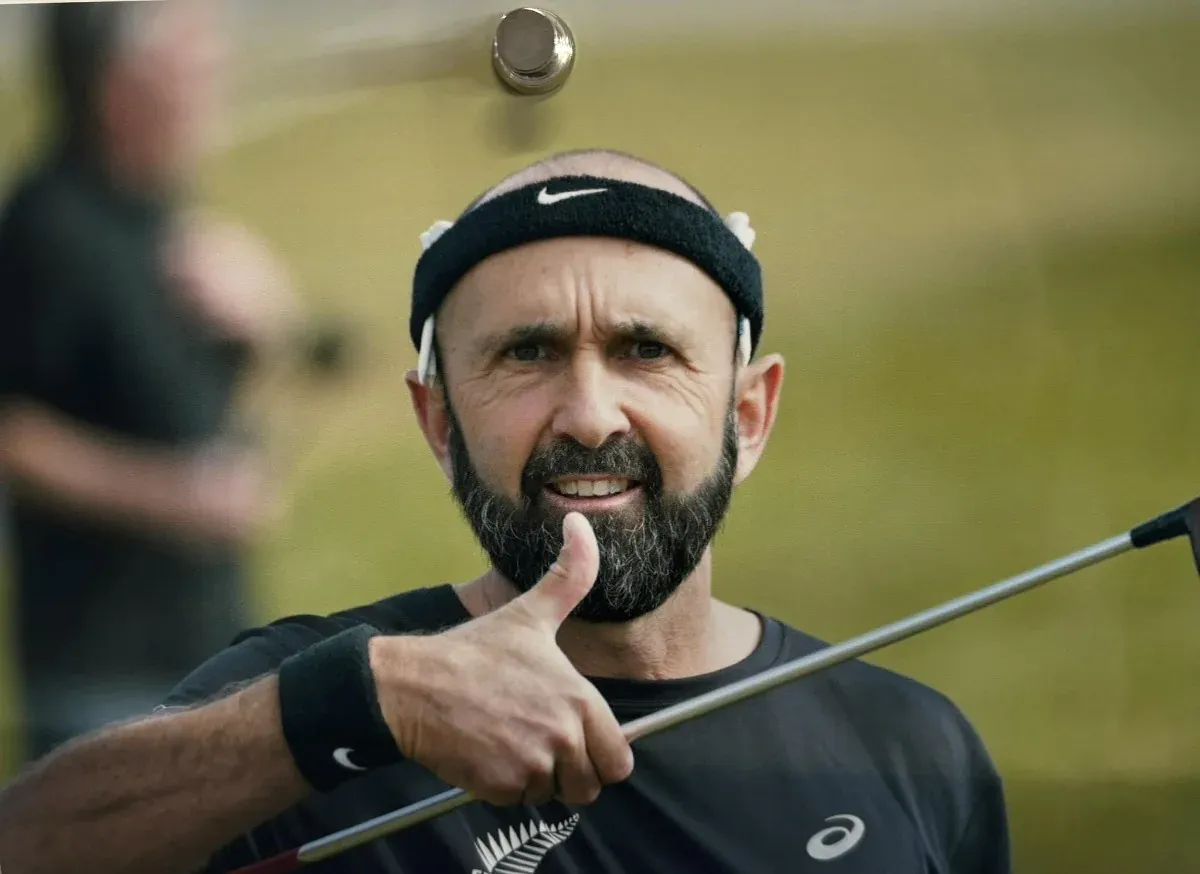 Senior speedgolfers at the North Island Speedgolf Open.