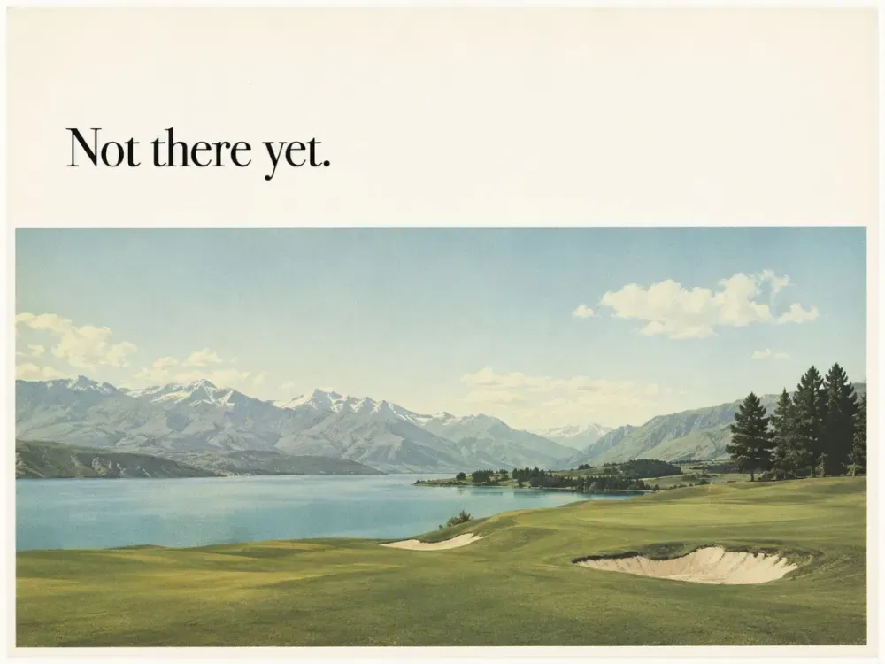 Not there yet campaign image for Speedgolf Baby Worlds coverage